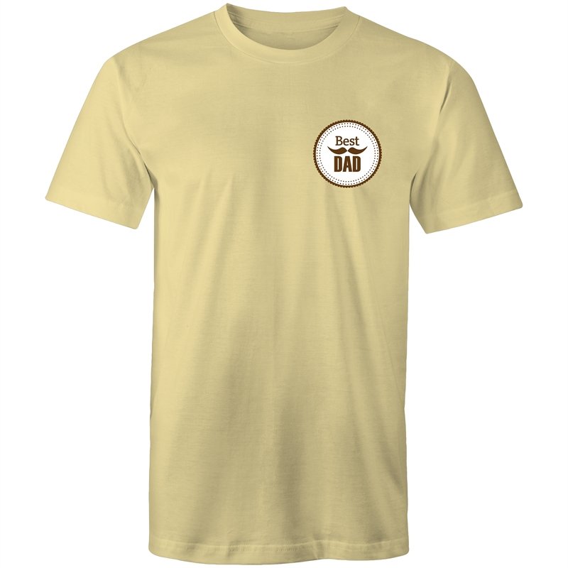 Men's Best Dad Badge T-shirt