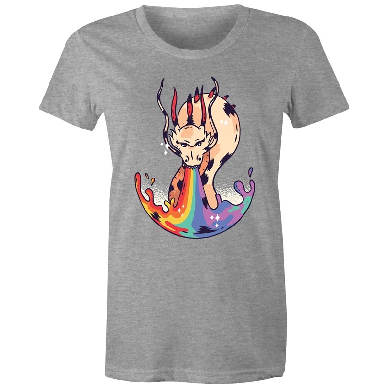 Women's Dragon Rainbow Fire T-shirt