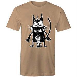 Men's Angry Cat Birthday Printed T-shirt