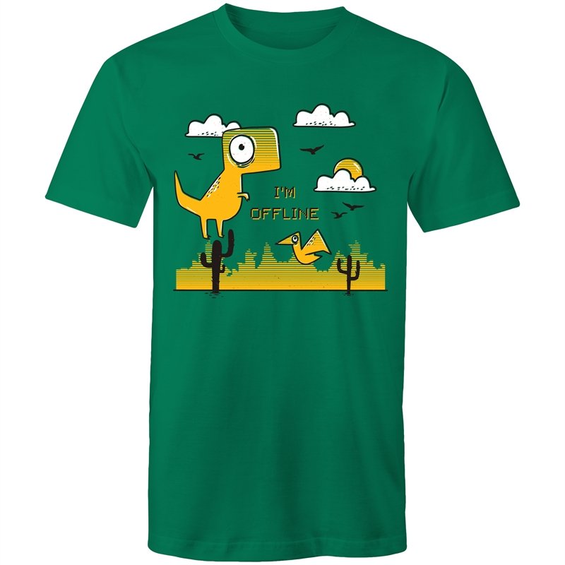 Men's I'm Offline Dinosaur T-shirt