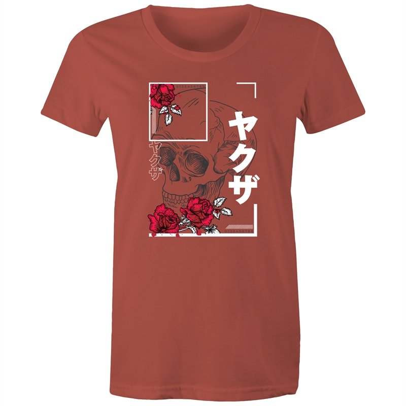 Women's Japanese Styled Skull T-shirt