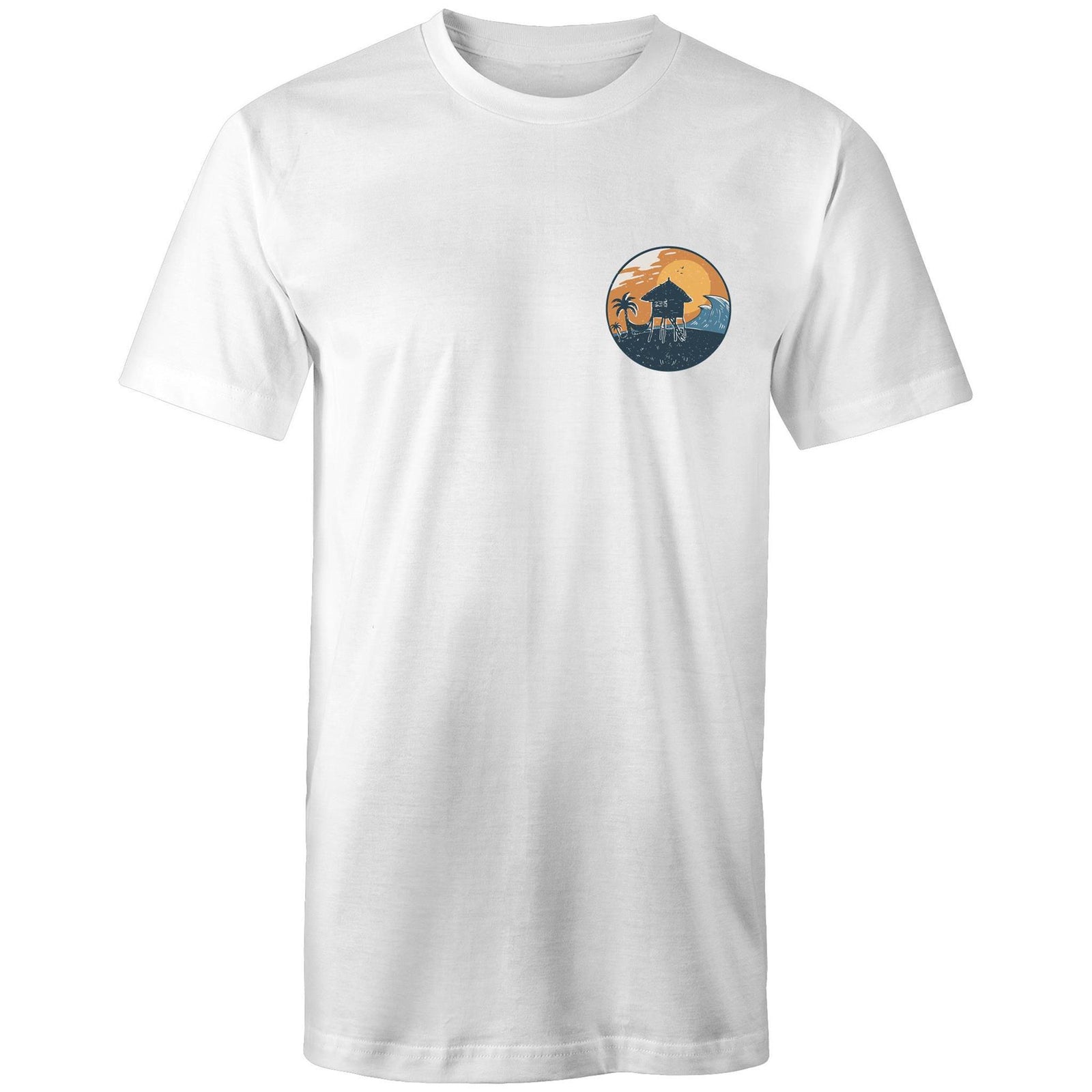 Men's Beach Hut Sunset Tall Tee T-shirt