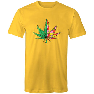 Men's Geometric Hemp Leaf T-shirt