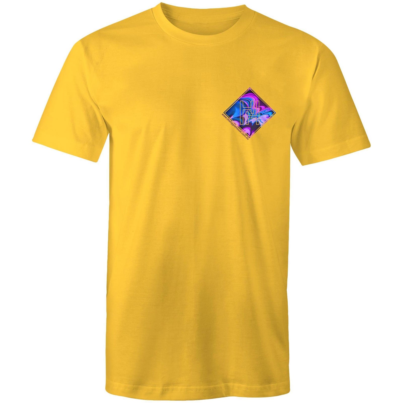 Men's Purple Wave Hippie House Pocket T-Shirt