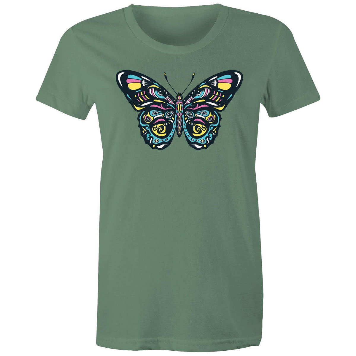 Women's Psychedelic Butterfly T-shirt