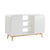 White Modern Retro Sideboard Buffet Table