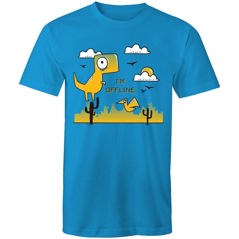 Men's I'm Offline Dinosaur T-shirt