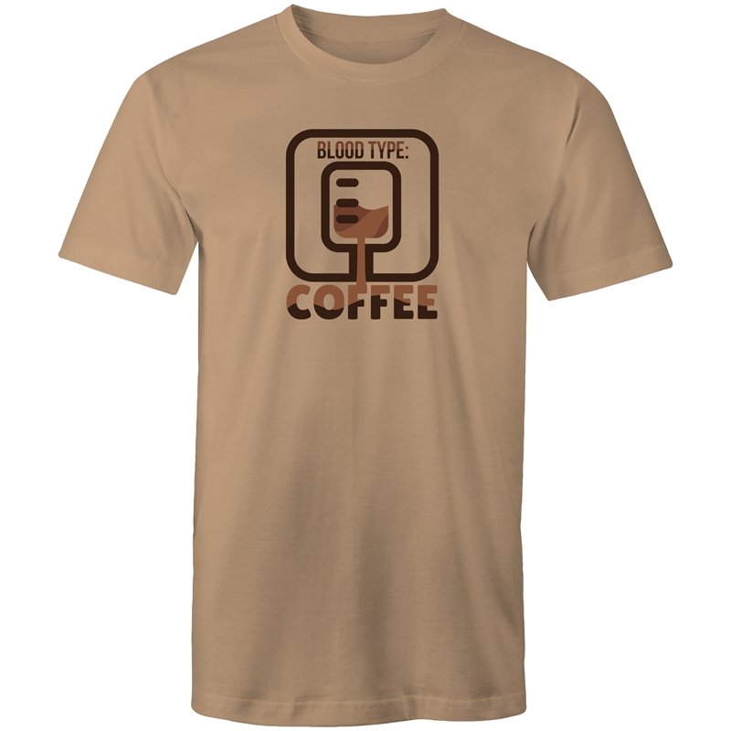 Men's Coffee Blood Type T-shirt