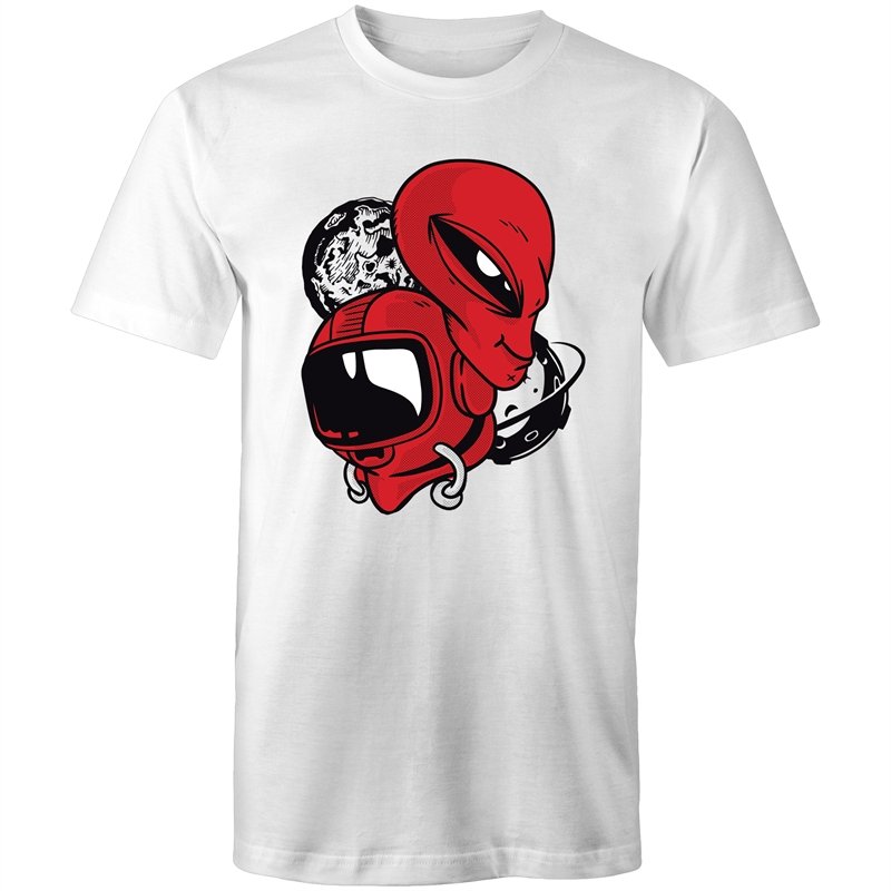 Men's Red Alien Space T-shirt