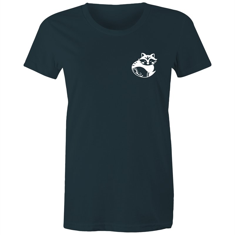 Women's Cute Fox Pocket Print T-shirt