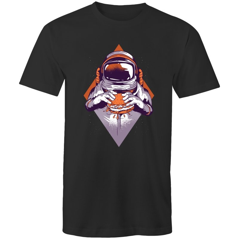 Men's Burger Eating Astronaut T-shirt
