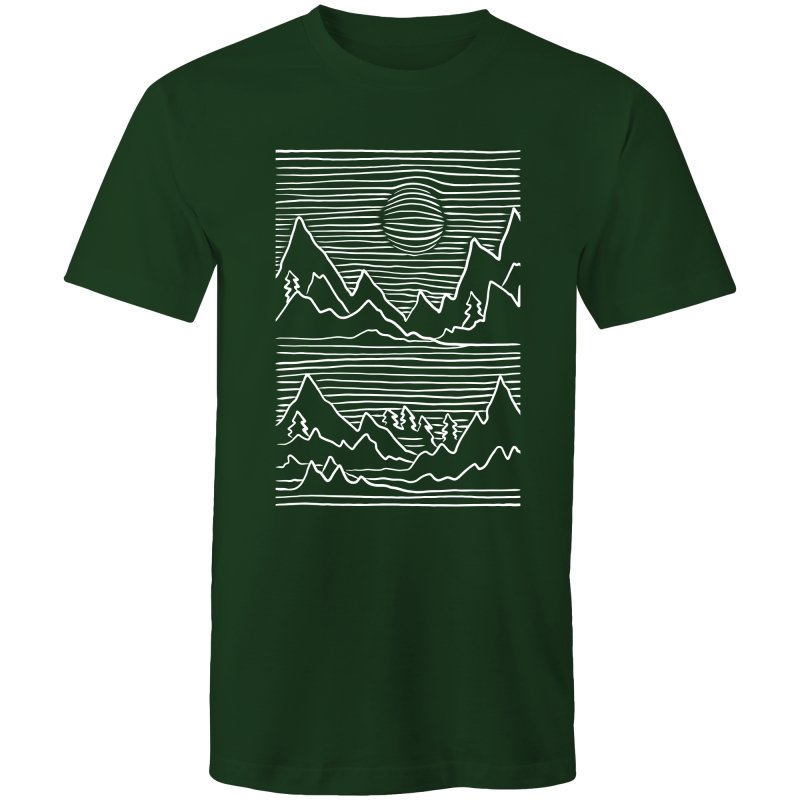Men's Abstract Mountain Top T-shirt