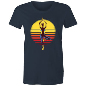 Women's Yoga Sunset T-shirt