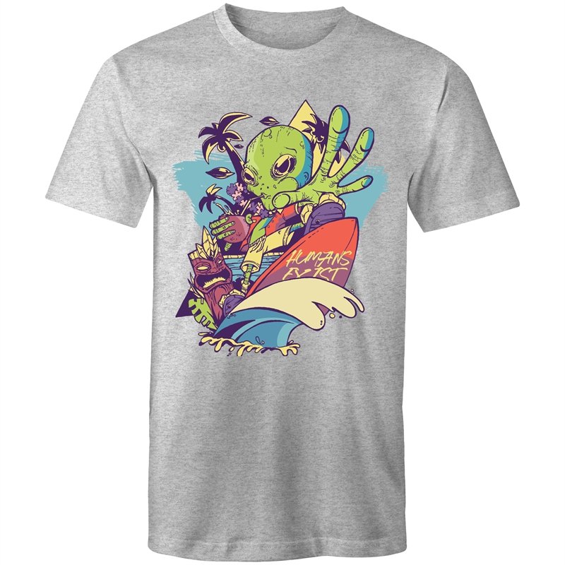 Men's Cool Surfing Alien T-shirt