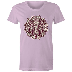 Women's Mandala Lotus Jaguar T-shirt