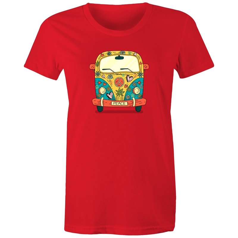 Women's Hippie Peace Van T-shirt