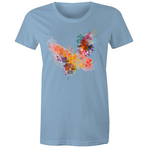Women's Watercolour Butterfly T-shirt