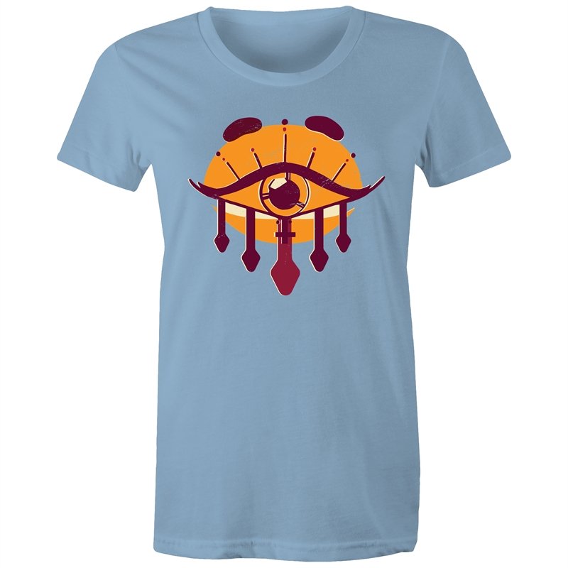 Women's Orange All Seeing Eye T-shirt