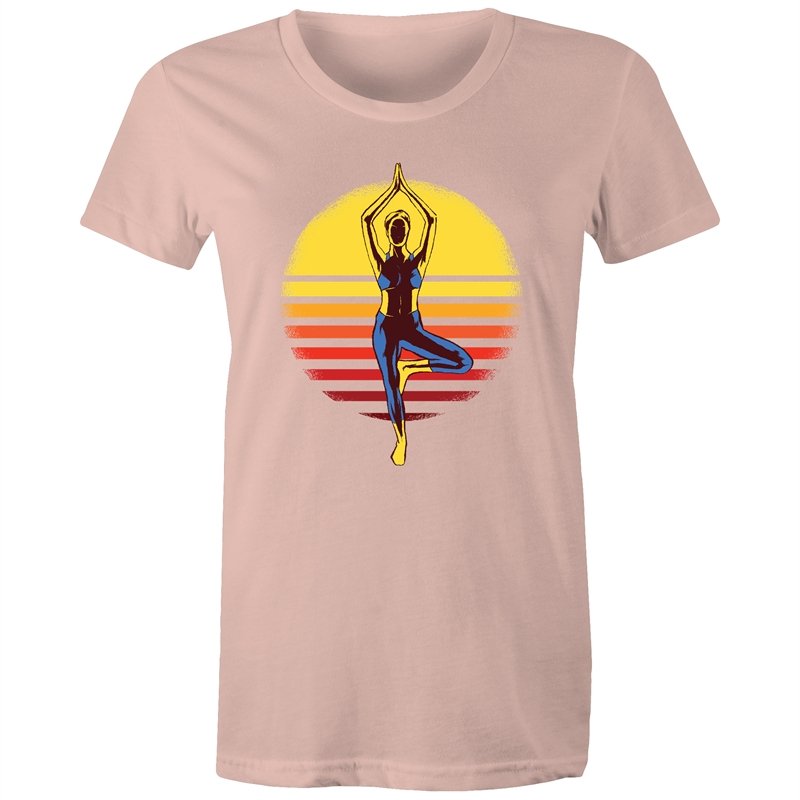 Women's Yoga Sunset T-shirt