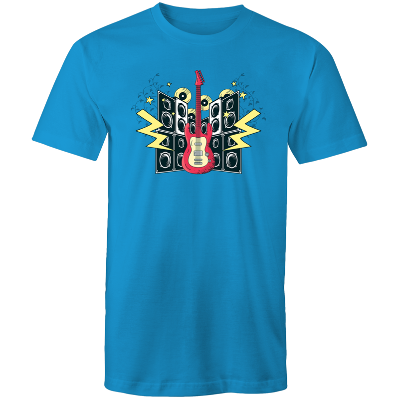 Men's Electric Guitar And Speaker T-shirt