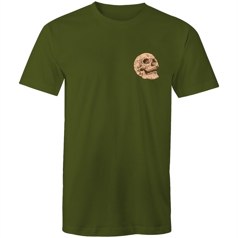 Men's Hipster Skull Pocket T-shirt