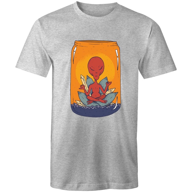 Men's Meditating Alien Lotus T-shirt