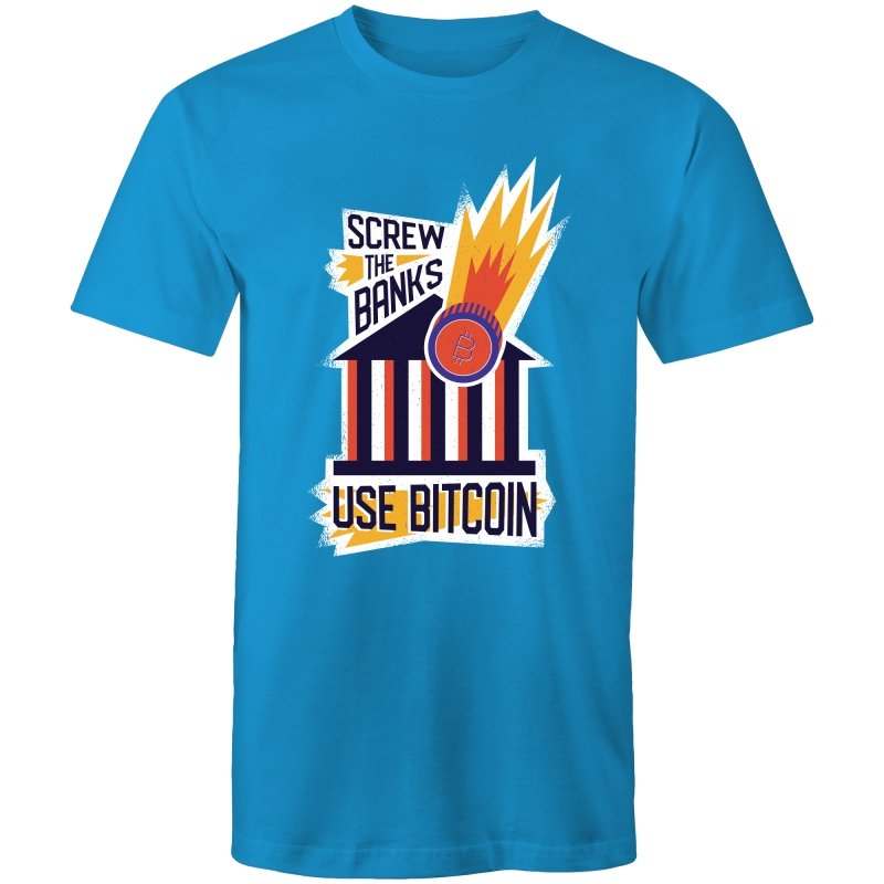 Men's Screw The Banks Use Bitcoin T-shirt