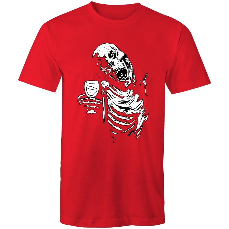 Men's Funky Drinking Skeleton T-shirt