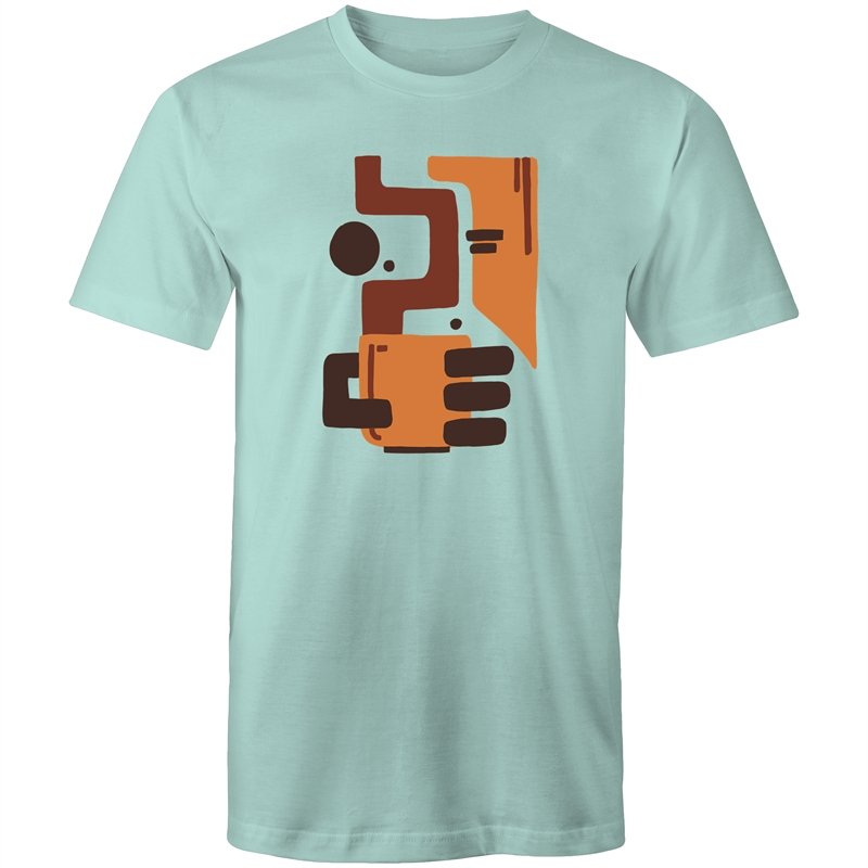 Men's Abstract Coffee T-shirt