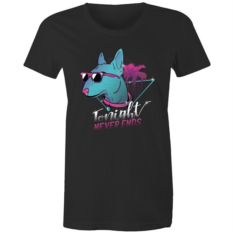 Women's Retro Tonight Never Ends T-shirt