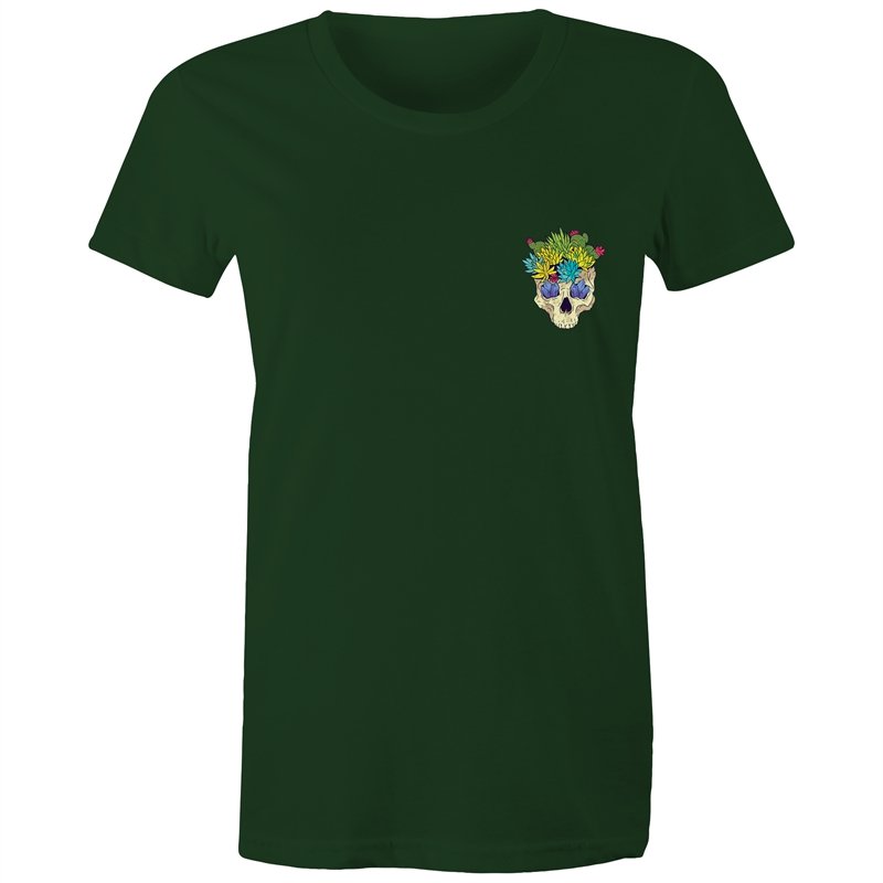 Women's Cactus Skull Pocket T-shirt