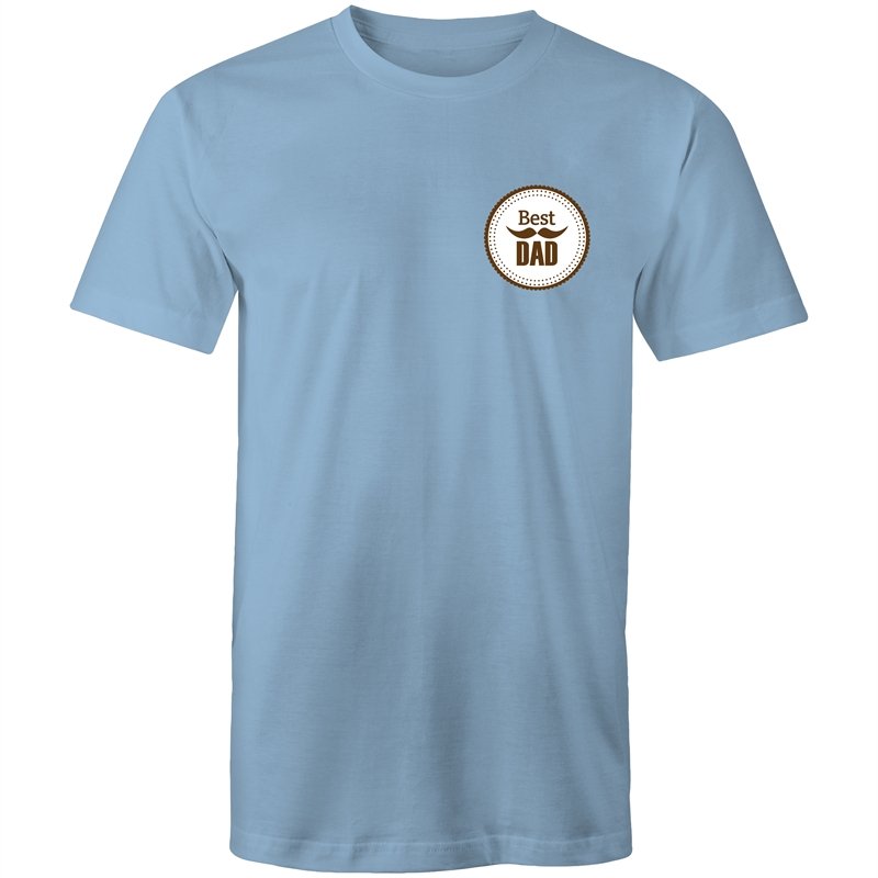 Men's Best Dad Badge T-shirt