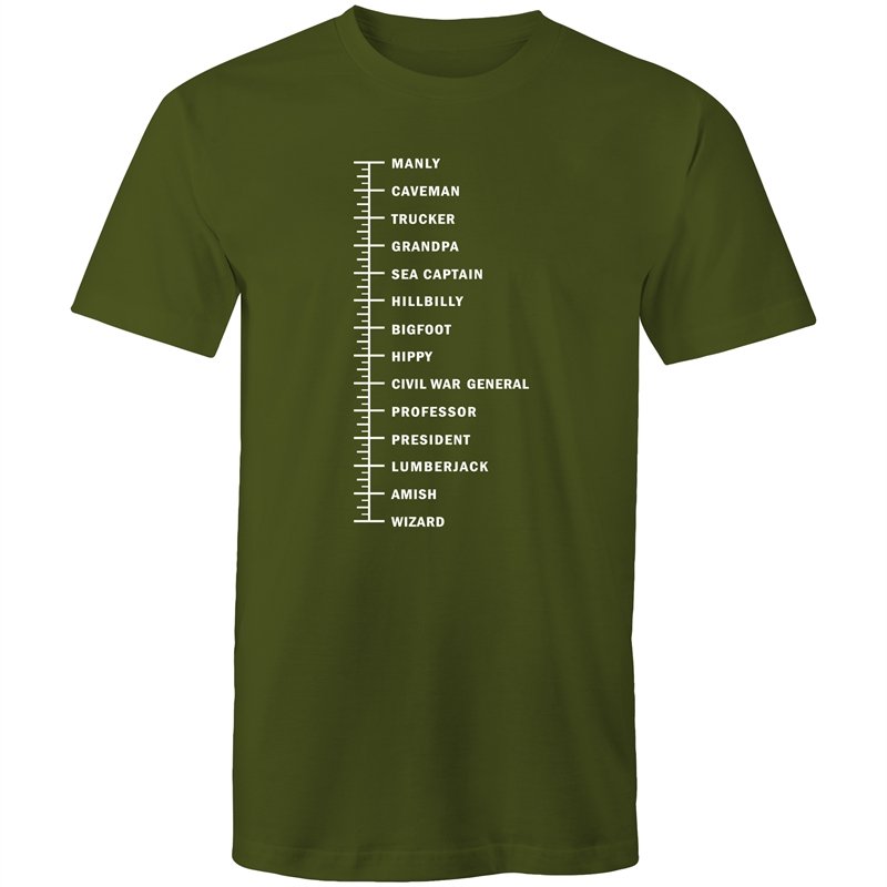 Men's Beard Length T-shirt