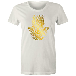 Women's Golden Hamsa Hand T-shirt