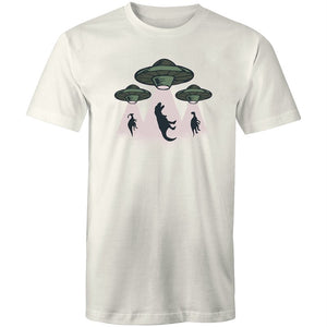 Men's Alien Dinosaur Abduction T-shirt