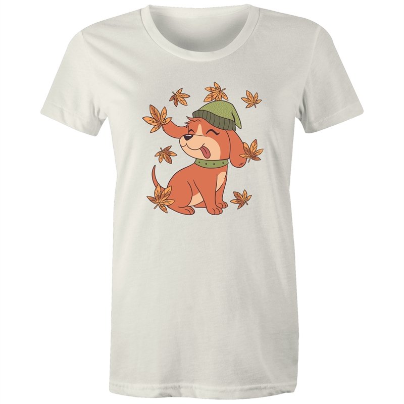 Women's Cute Spring Puppy T-shirt