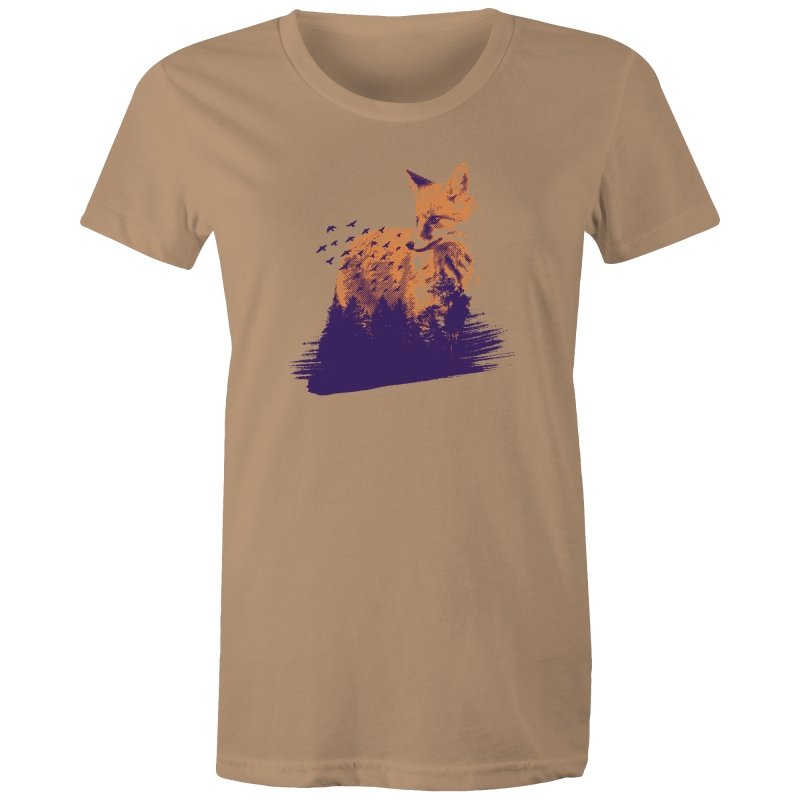 Women's Fox In Forest T-shirt