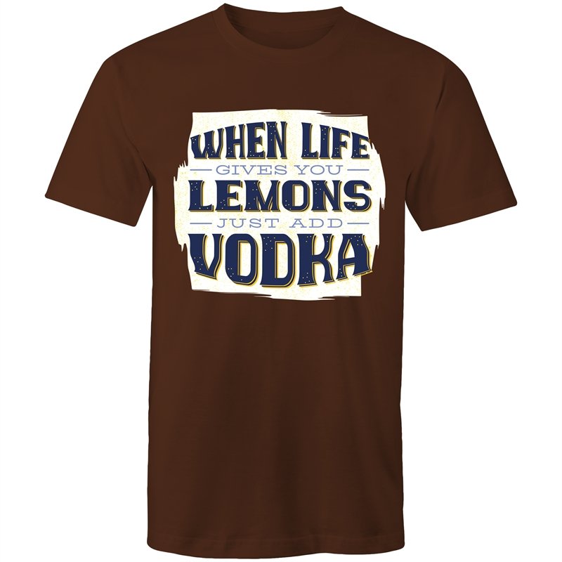 Men's When Life Gives You Lemons Just Add Vodka T-shirt