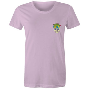 Women's Cactus Skull Pocket T-shirt