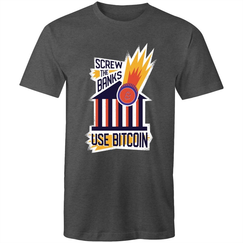 Men's Screw The Banks Use Bitcoin T-shirt