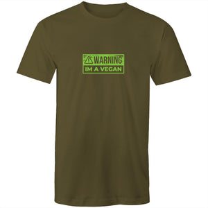 Men's Vegan Warning T-shirt
