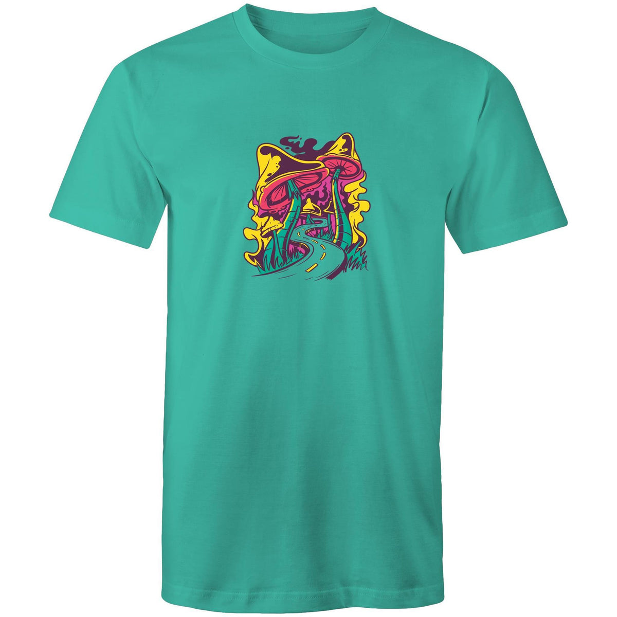 Men's Trippy Mushroom Road T-shirt