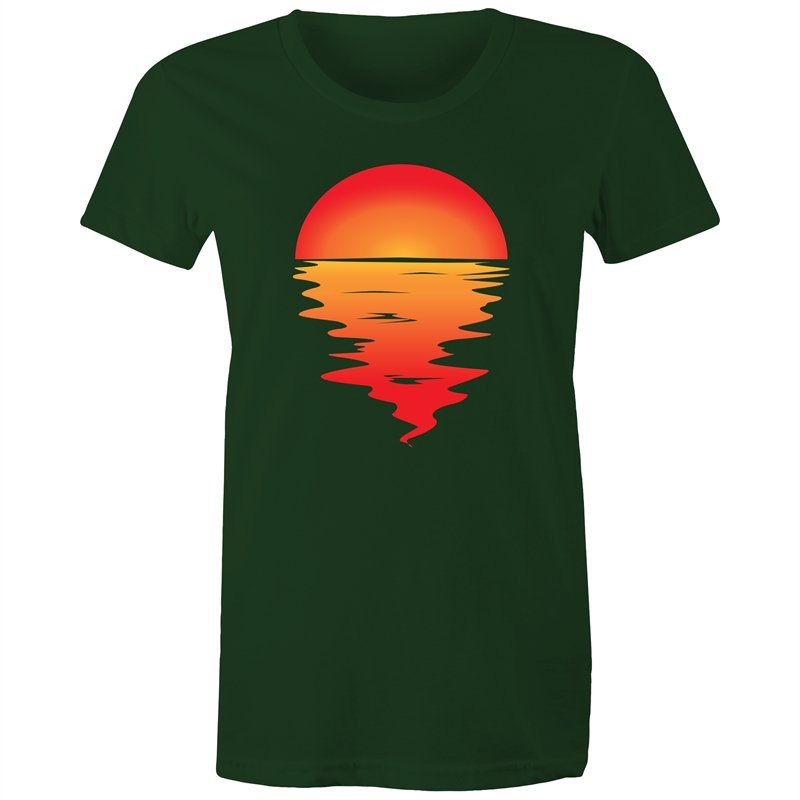 Women's Red Sunset T-shirt