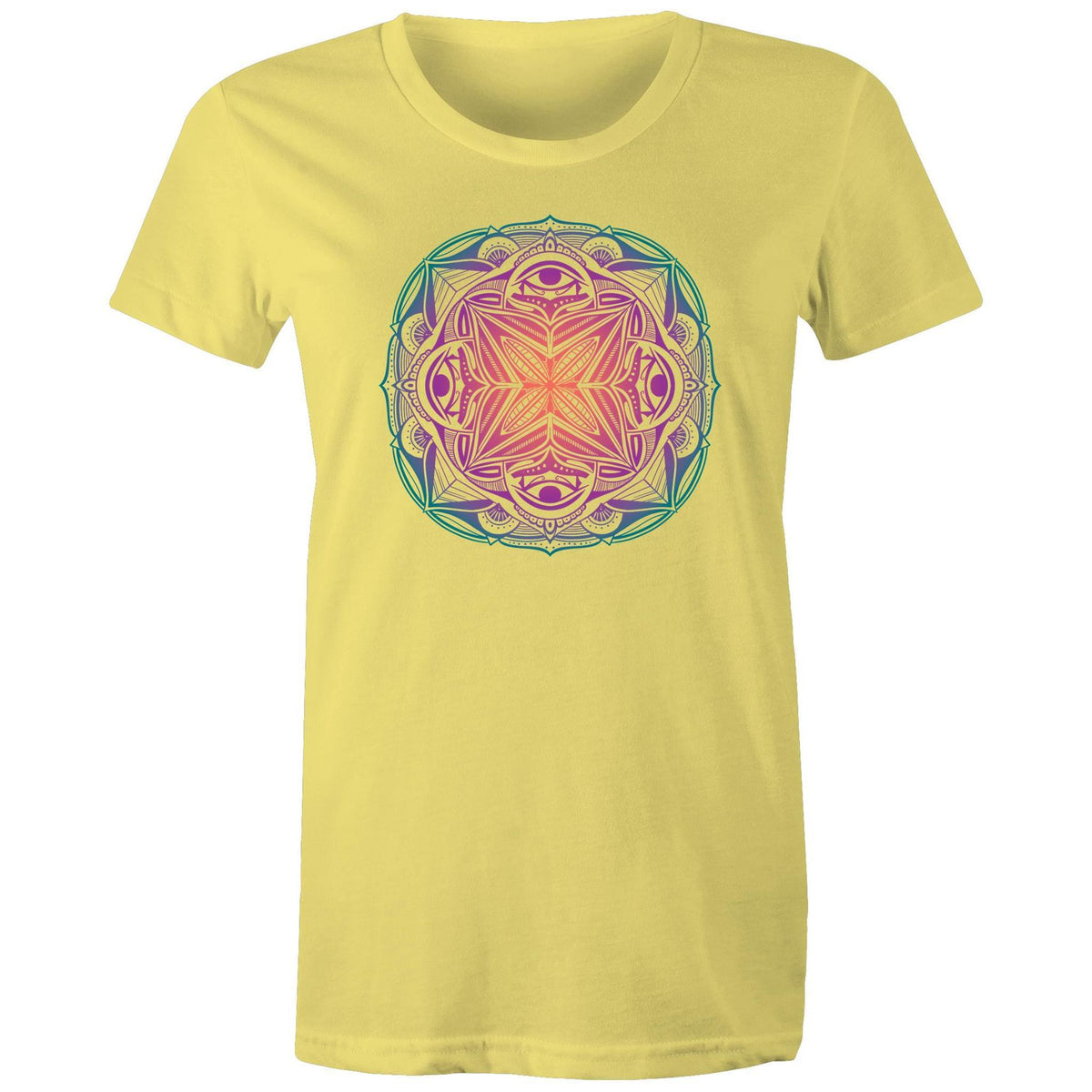 Women's Colourful Mandala T-shirt