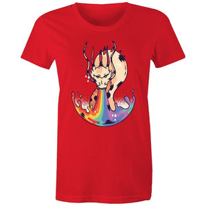 Women's Dragon Rainbow Fire T-shirt