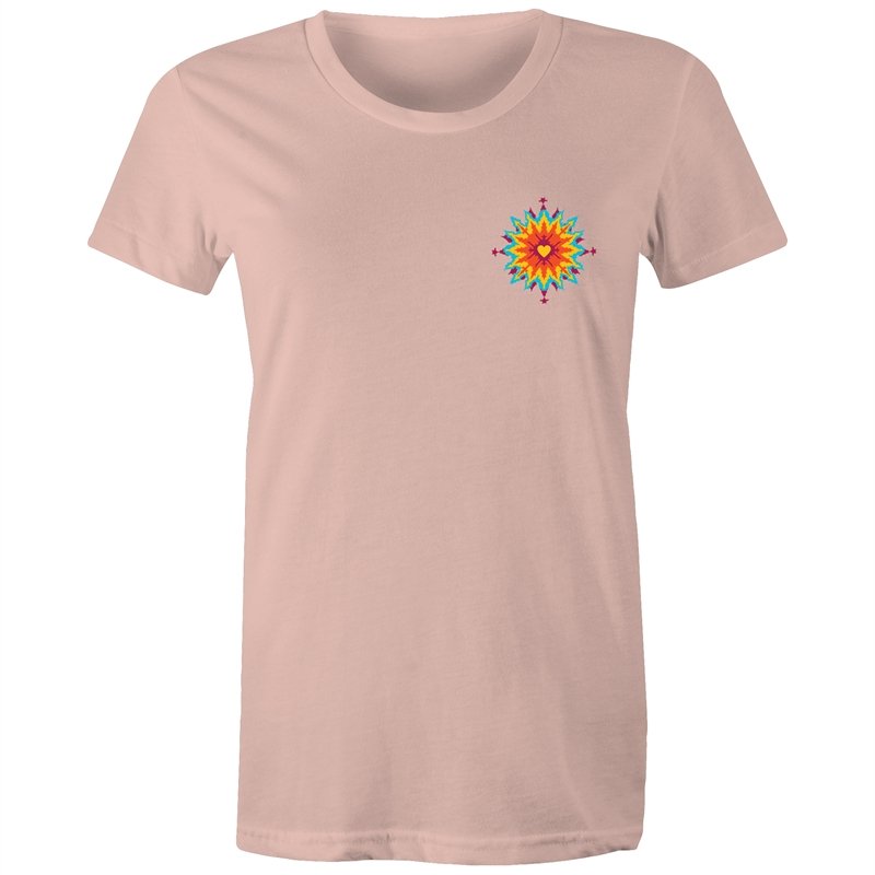 Women's Abstract Heart Pocket T-shirt