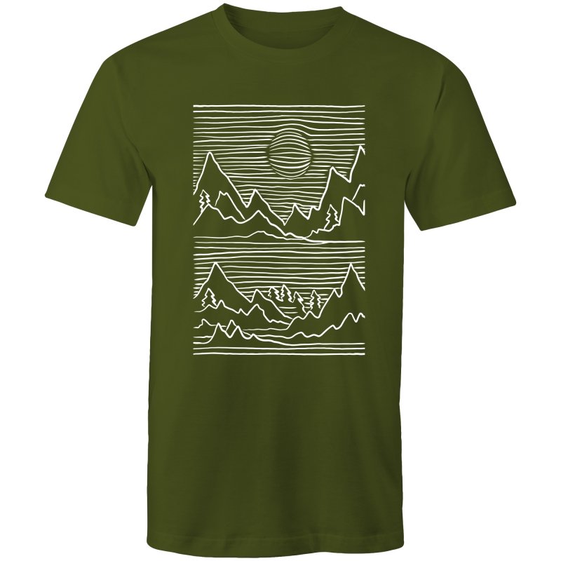 Men's Abstract Mountain Top T-shirt