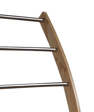3-Tier Freestanding Bamboo Towel Bar / Drying Rack
