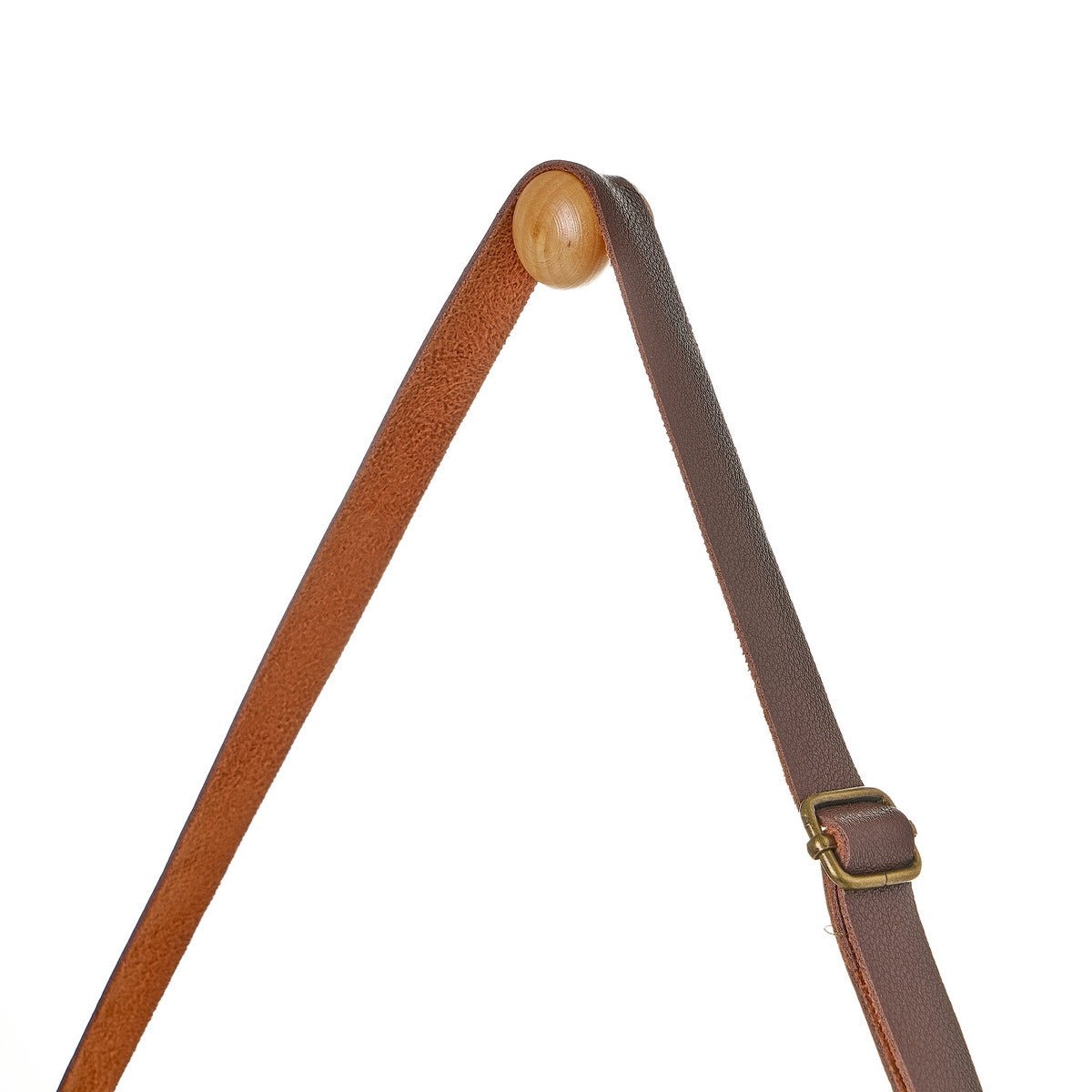 Solid Bamboo Framed Hanging Round Wall Mirror 38cm