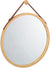 Solid Bamboo Framed Hanging Round Wall Mirror 45 cm